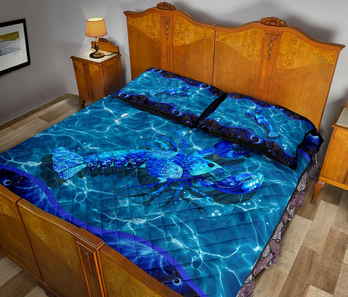 Lobster Sea Animal Quilt Bed Set - Love Quilt Bedding Set