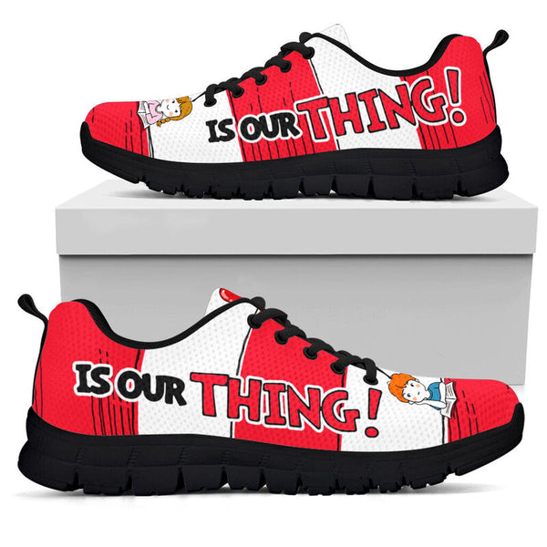 Reading Is Our Thing - Child Sneakers, Runni- Love Sneakers