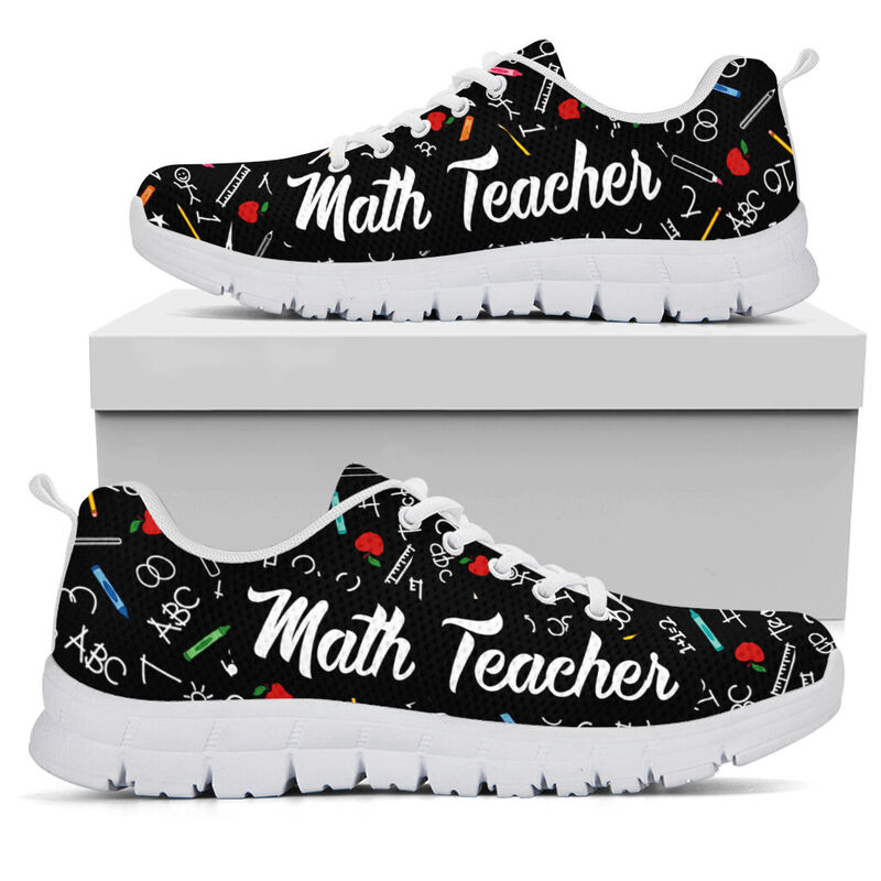 Teacher Pattern-math Teacher Kd Sneakers, Running Shoes, Shoes For Women, Shoes For Men, Cu- Love Sneakers