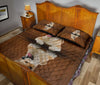 Akita Dog Shadow Style Quilt Bed Set - Love Quilt Bedding Set