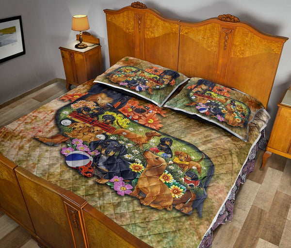 Dachshund Mom - Bed Set - Love Quilt Bedding Set