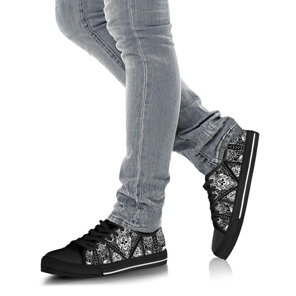 Skull Rose Low TopShoe - Love Low Top Shoes