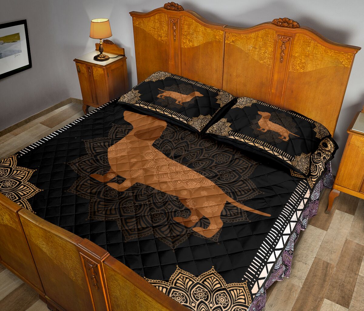 Dachshunch Quilt Bed Set 16 - Love Quilt Bedding Set