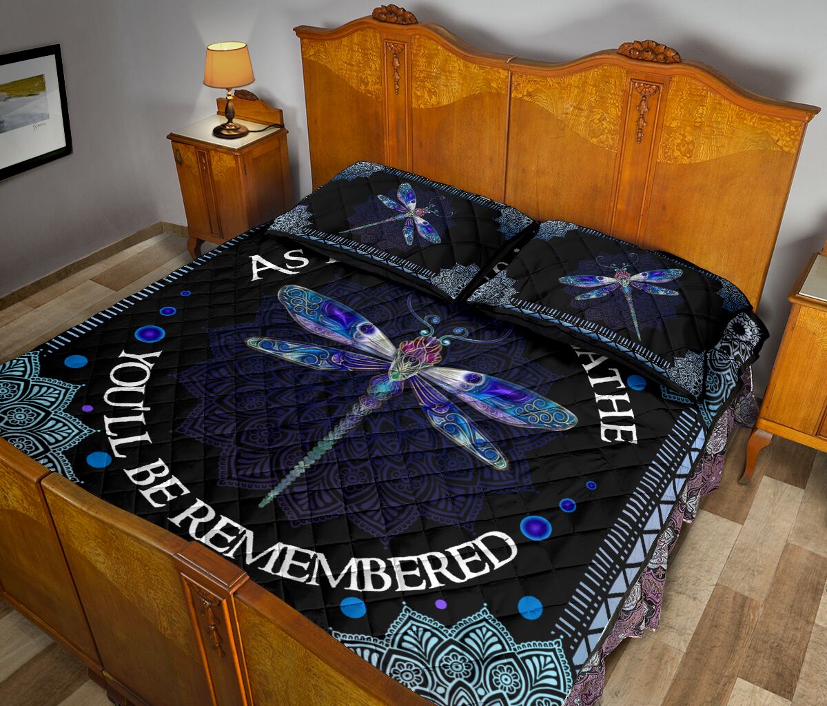 Dragonly Quilt Bed Set - Youll Be Remembered 91 - Love Quilt Bedding Set