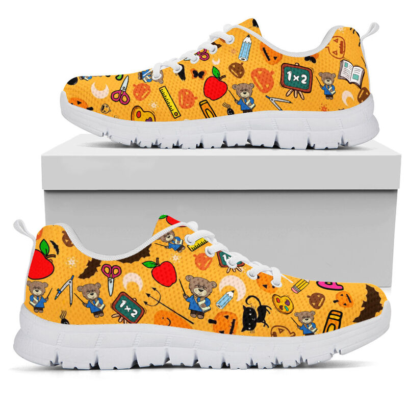 Teacher - Halloween Teddy Bear Kd Sneakers, Runni- Love Sneakers