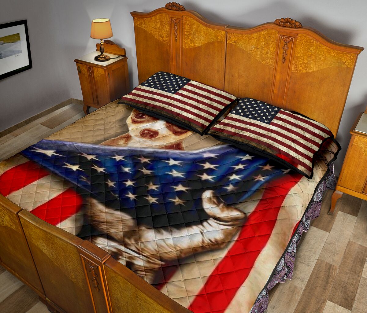 Chihuahua Quilt Bed Set 77 - Love Quilt Bedding Set