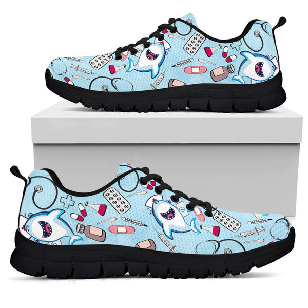 Nurse Shark Sneakers, Running Shoes, Shoes For Women, Shoes For Men, Custom Shoes, L- Love Sneakers