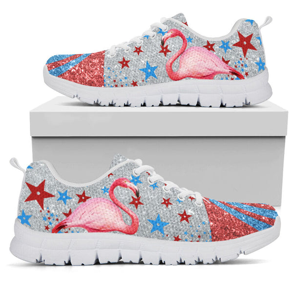 Dt-9 Flamingo Lovely Shoes ( Not A Glittered Product) Sneakers, Running - Love Sneakers