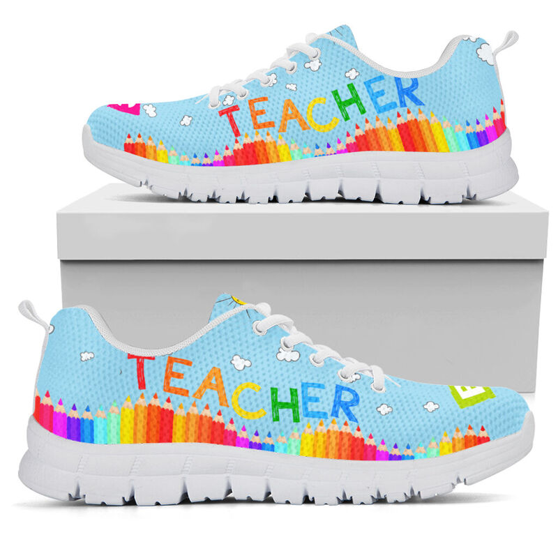 Teacher Abc Shoes Sneakers, Running Shoes, Shoes For Women, Shoes For Men, Custom Shoes, L- Love Sneakers