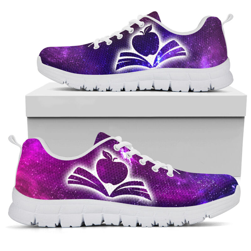 Teacher Galaxy2- Purple Kd Sneakers, Running Shoes, Shoes For Women, Shoes For Men, Custom S- Love Sneakers