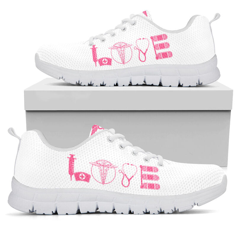 Critical Care Tech Love Pink Kd Sneakers, Runni- Love Sneakers