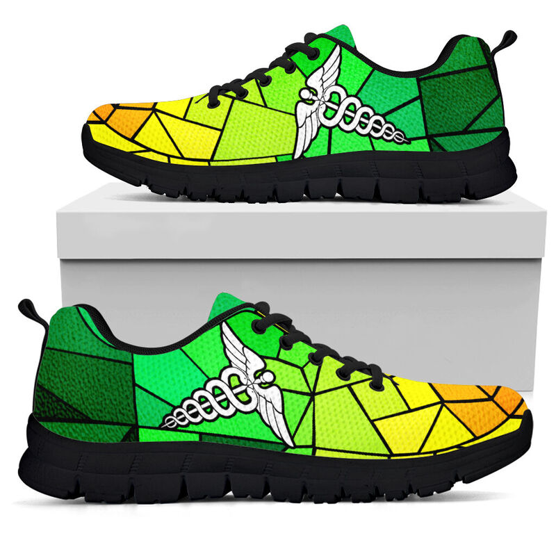 Nurse Green Yellow Gl Kd Sneakers, Running Shoes, Shoes For Women, Shoes For Men, Custom Sh- Love Sneakers