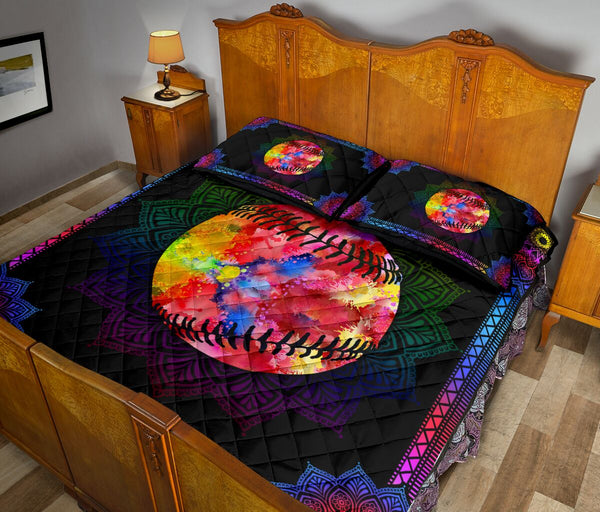 Quilt Bed Set - Baseball 52 - Love Quilt Bedding Set