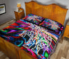 Elephant Hippie Style Quilt Bed Set - Love Quilt Bedding Set