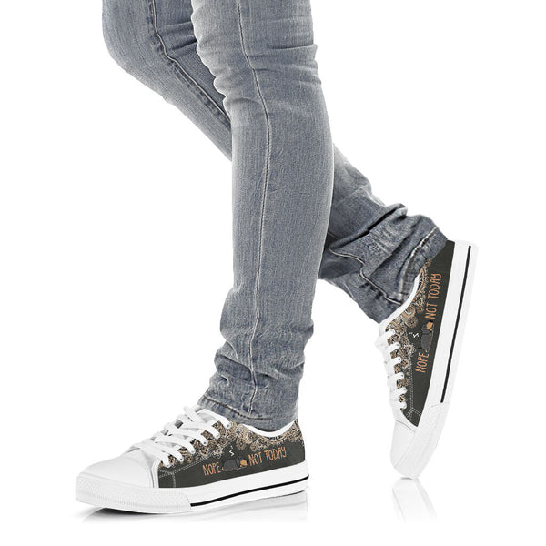 Dachshund - Nope Not Today -low Top Shoe - Love Love Top Shoes