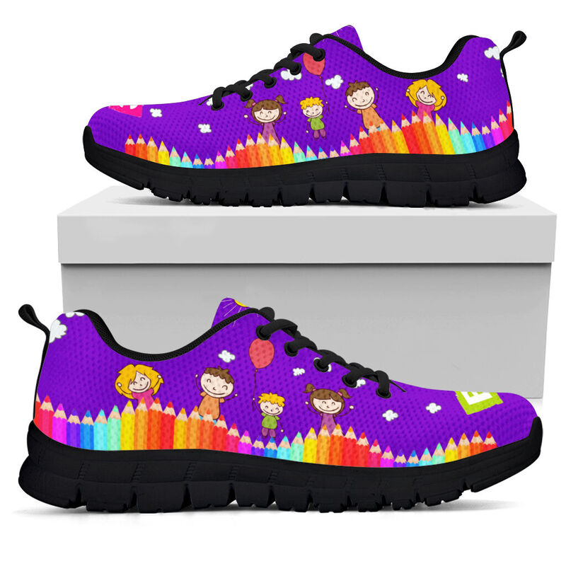 School Counselor Abc Shoes Purple Kd Sneakers, Runni- Love Sneakers