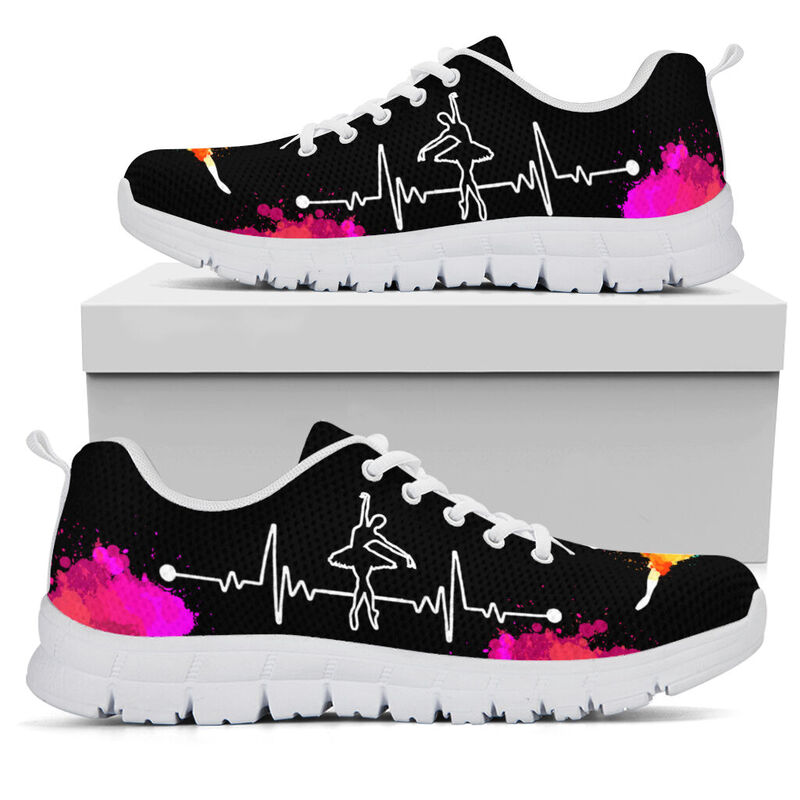 Dance Teacher Art Pink Black Kd Sneakers, Runni- Love Sneakers