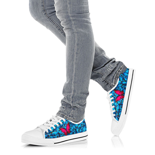 Butterfly Pattern Low Top Shoes