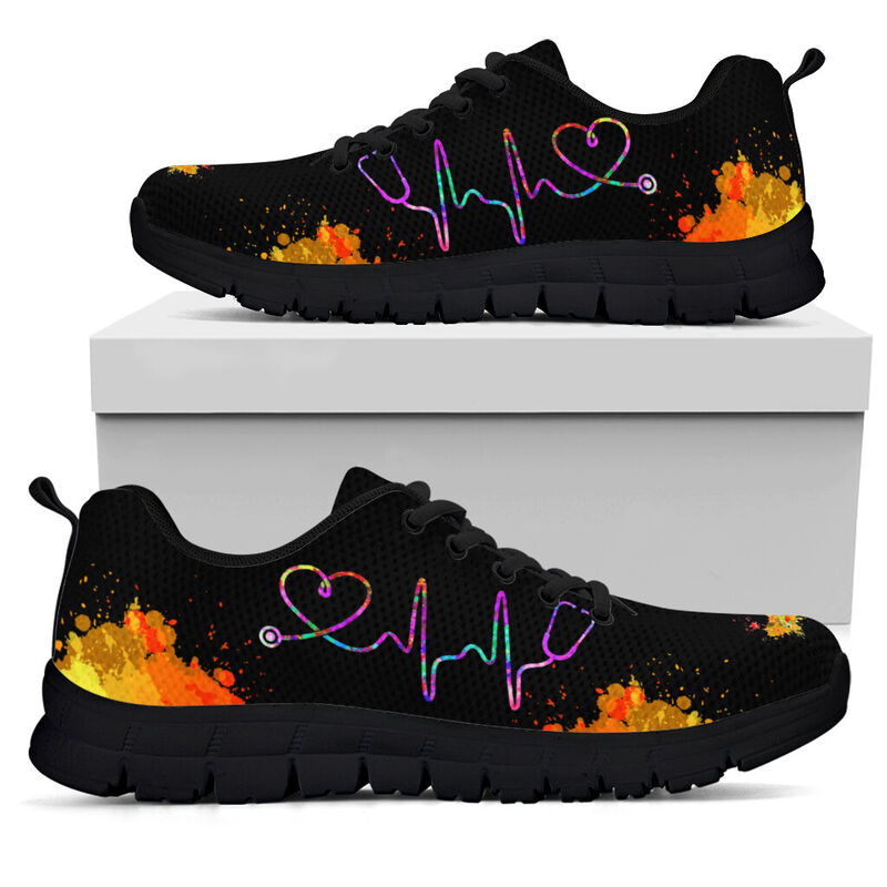 Lindsey Cma Art Heart Beat Kd Sneakers, Running Shoes, Shoes For Women, Shoes For Men, Cust- Love Sneakers