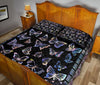 Butterfly Hologram Style Quilt Bed Set - Love Quilt Bedding Set