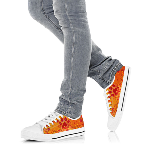 Dog Mom Leaf Autumn - Low Top Shoe - Love Love Top Shoes