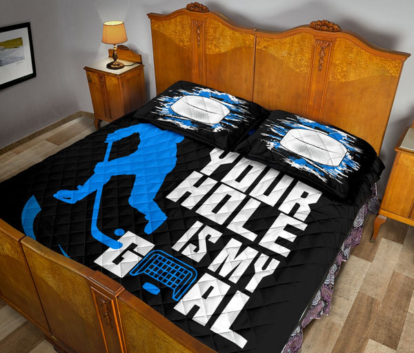 Hockey Your Hole Is My Goal - Bed Set - Love Quilt Bedding Set