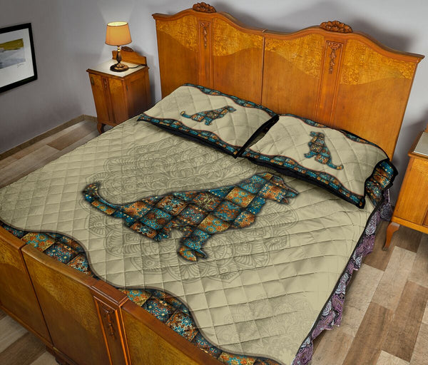 Quilt Bed Set - Mandala - Golden Retriever 78 - Love Quilt Bedding Set