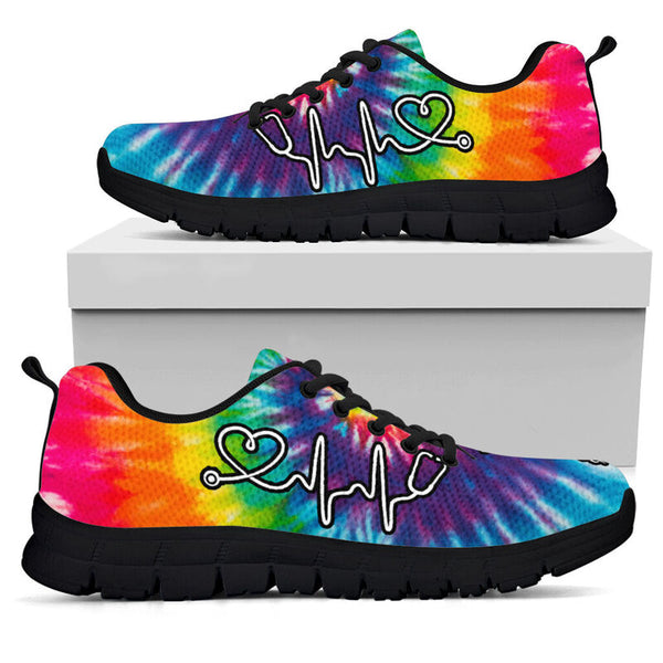 Nurse-tie Dye Sneakers, Running Shoes, Shoes For Women, Shoes For Men, Custom Shoes, L- Love Sneakers