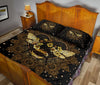 Bee Mandala Gold Art Style Quilt Bed Set - Love Quilt Bedding Set