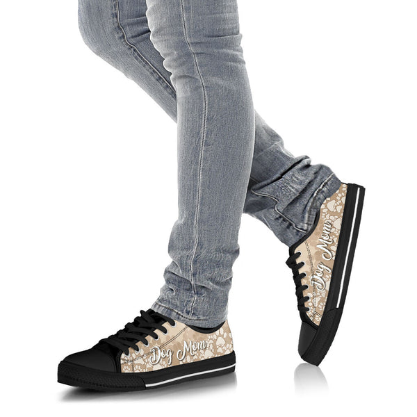 Dog Mom Classic Brown - Low Top Shoe - Love Love Top Shoes
