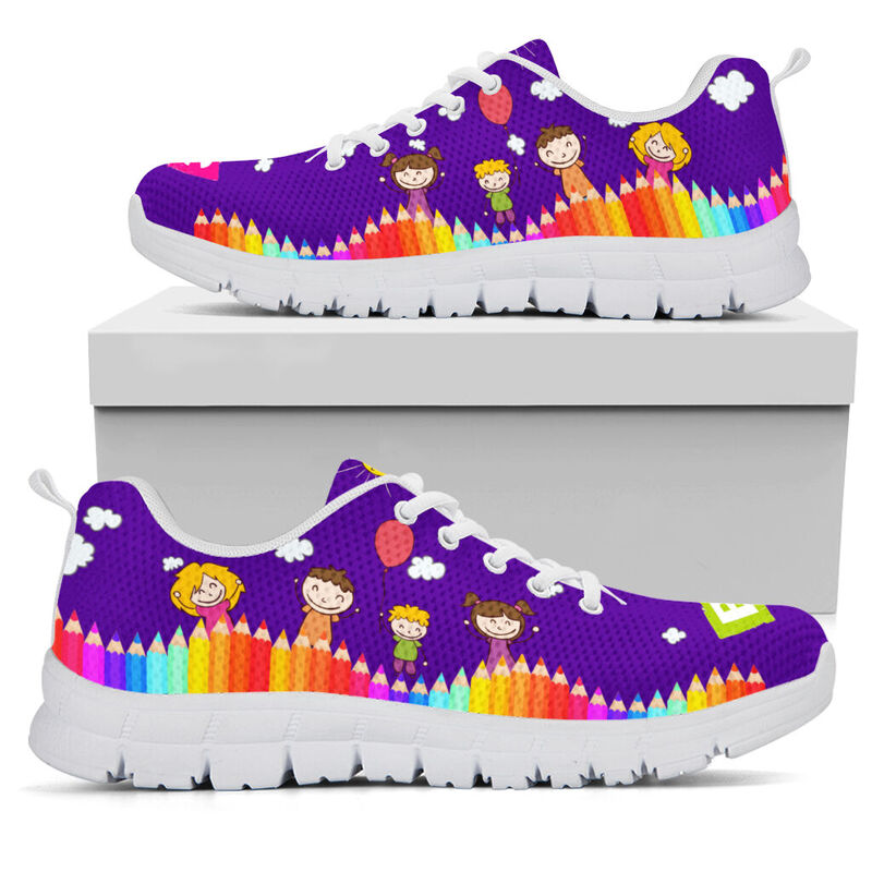 Child Care Abc Purple Sneakers, Running Sh- Love Sneakers