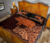 Pig Farm Carving Leather Skin Style Quilt Bed Set - Love Quilt Bedding Set