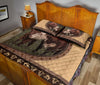 Cow Farm Leather Heart Style Quilt Bed Set - Love Quilt Bedding Set