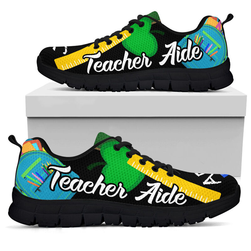 Teacher Aide Sneakers, Running Shoes, Shoes For Women, Shoes For Men, Custom Shoes, L- Love Sneakers
