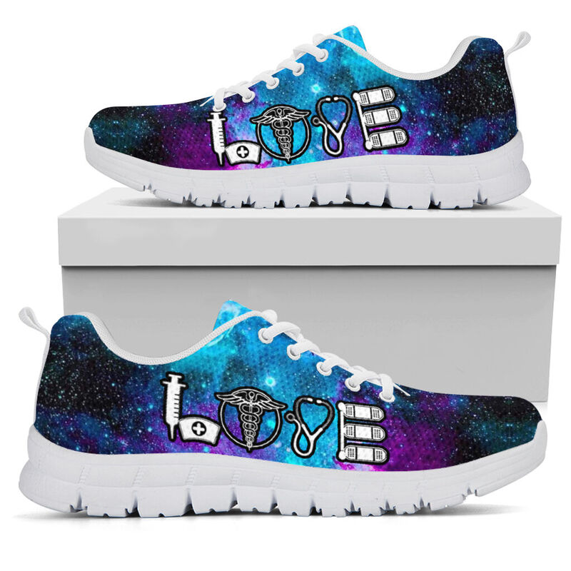 Nurse Love Sneakers, Running Shoes, Shoes For Women, Shoes For Men, Custom Shoes, L- Love Sneakers