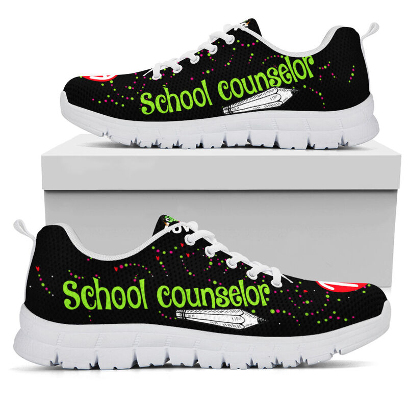 Schoolcounselor- Teach Love Inspire Shoes Sneakers, Runni- Love Sneakers
