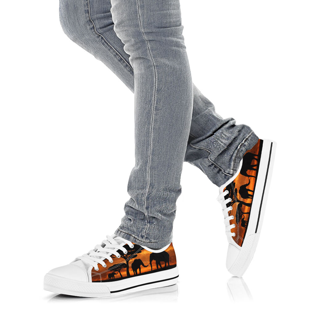 Sunlight Wallpaper Elephant Low Top Shoes