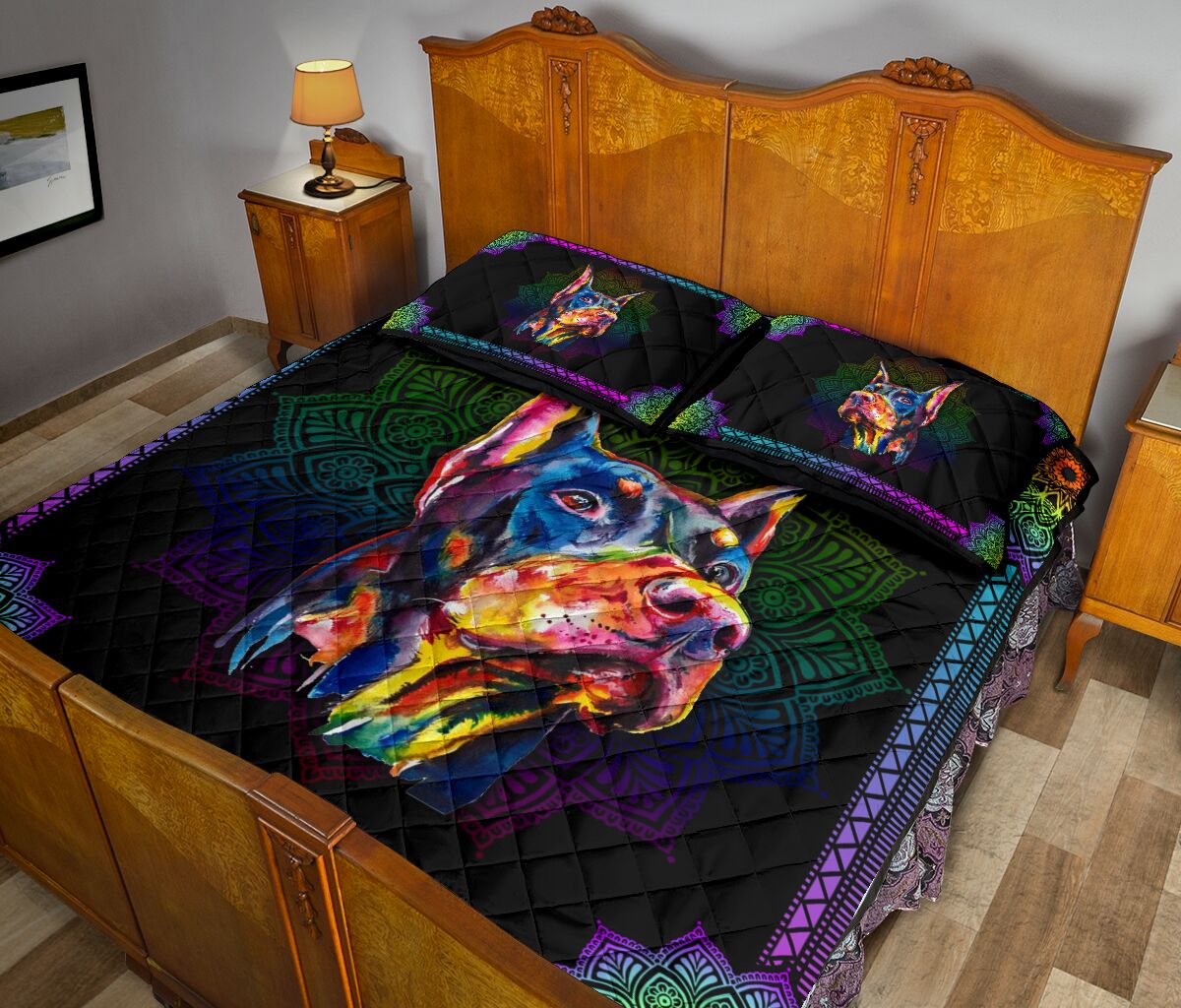 Quilt Bed Set - Dobermann 33 - Love Quilt Bedding Set