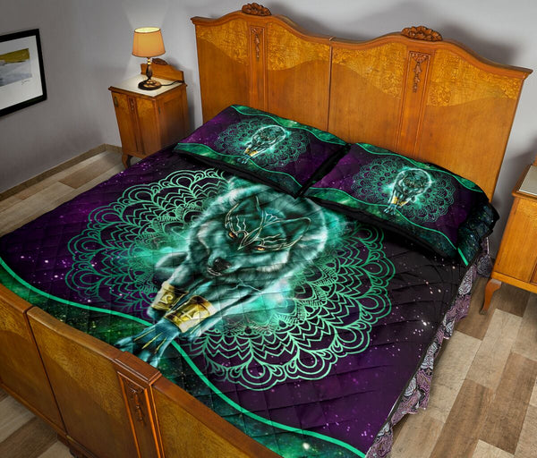 Quilt Bed Set - Wolf 67 - Love Quilt Bedding Set