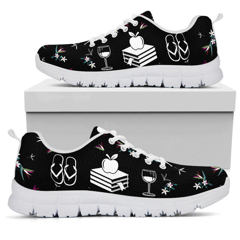 Teacher - Simple Woman Shoes Sneakers, Runni- Love Sneakers