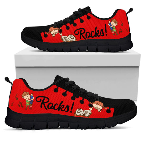 Preschool Rocks Red Black Kd Sneakers, Running Shoes, Shoes For Women, Shoes For Men, Custo- Love Sneakers