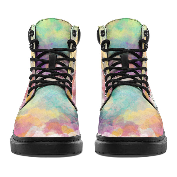 Dragonfly Sky Watercolor Asboots - Love All Season Boots