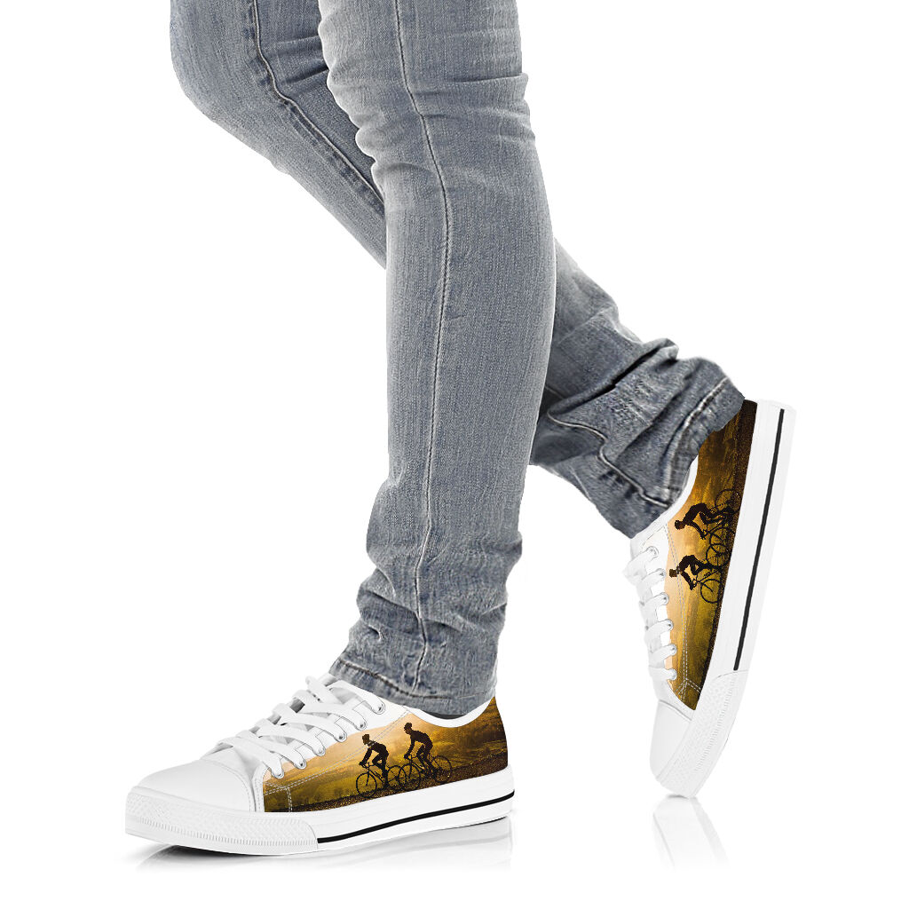 Cycling Together - Low Top Shoe - Love Love Top Shoes