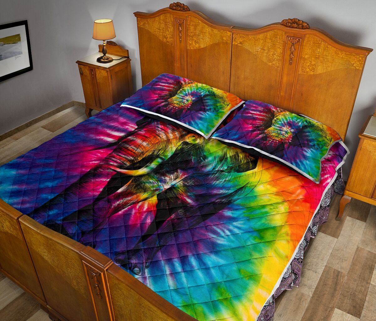 Elephant Tie Dye - Love Quilt Bedding Set