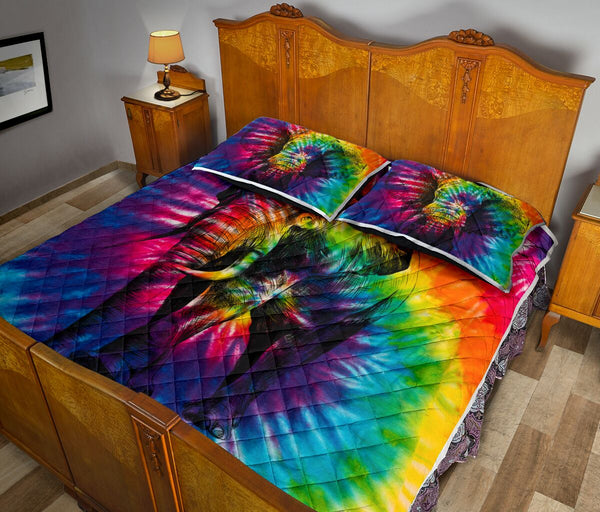 Elephant Tie Dye - Love Quilt Bedding Set