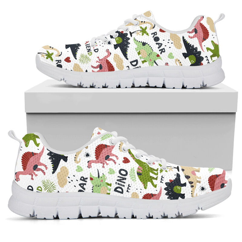 Dino Saurus Wild Friend Shoes Sneakers, Runnin- Love Sneakers