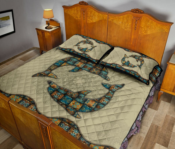 Quilt Bed Set - Mandala - Dolphin 38 - Love Quilt Bedding Set