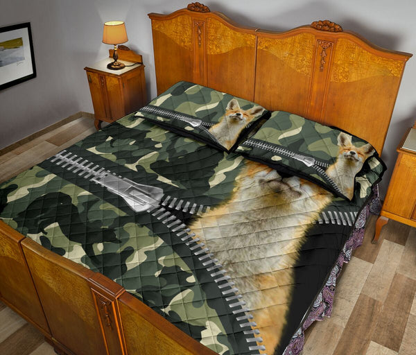 Fox Quilt Bed Set 64 - Love Quilt Bedding Set