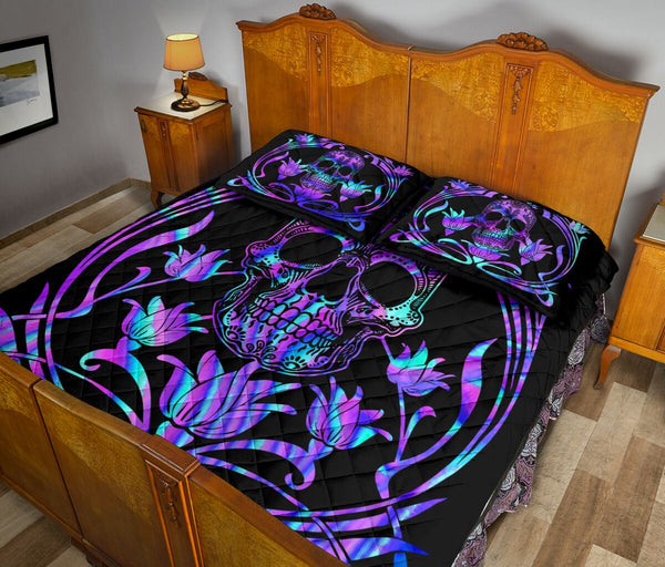 Quilt Bed Set - Skull 17 - Love Quilt Bedding Set