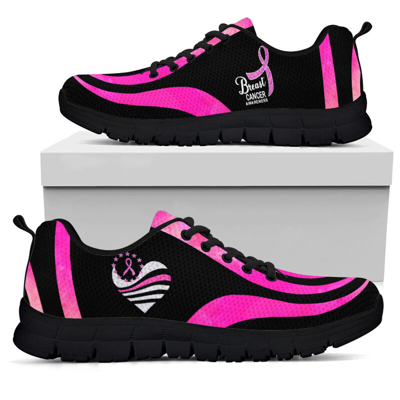 Breast Cancer Sneakers, Running - Love Sneakers